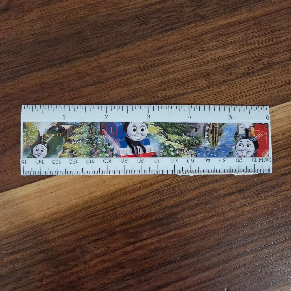 Vintage 1992 Thomas Tank Engine Train Pencil Case Eraser Ruler Pencil Sharpener